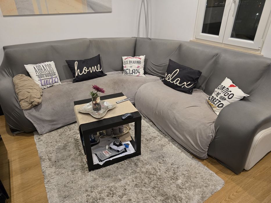 Sofá de canto de 6 lugares