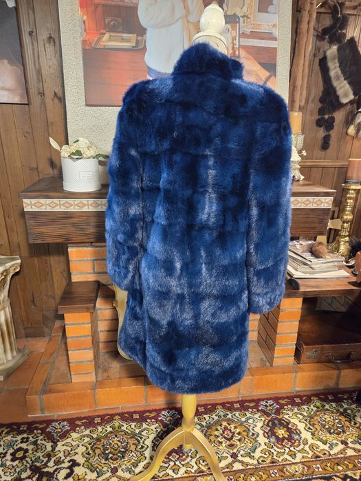 Casaco  azul em vison