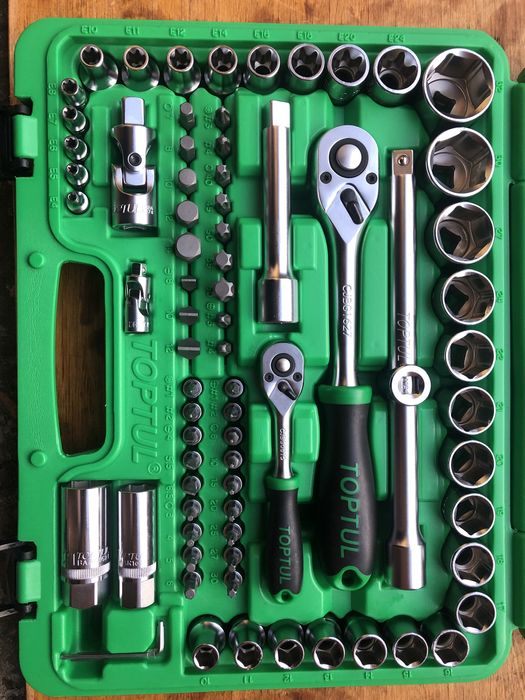 Haбіp інcтpумeнту 1/4" і 1/2" 108 oдиниць GCAI108R TOPTUL