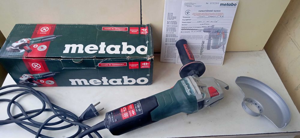 Болгарка Metabo WEV 11-125 Quick сделано в Германии