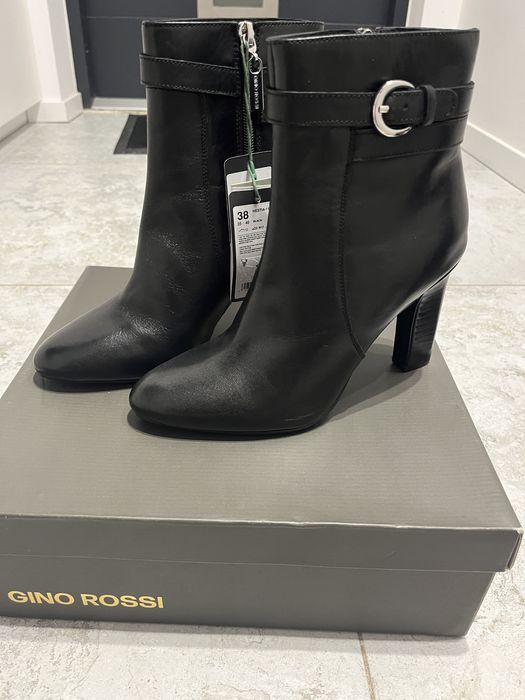 Skórzane botki Gino Rossi 38