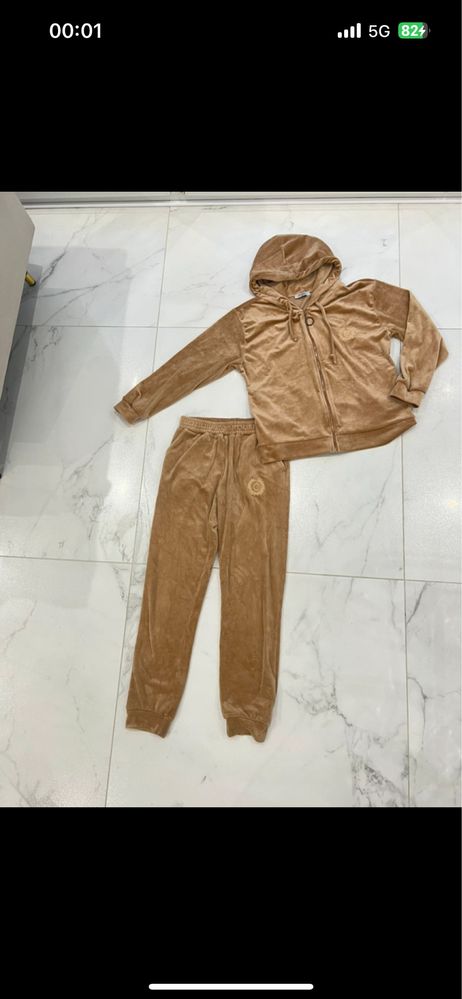 elegancki dres z butiku welurowy