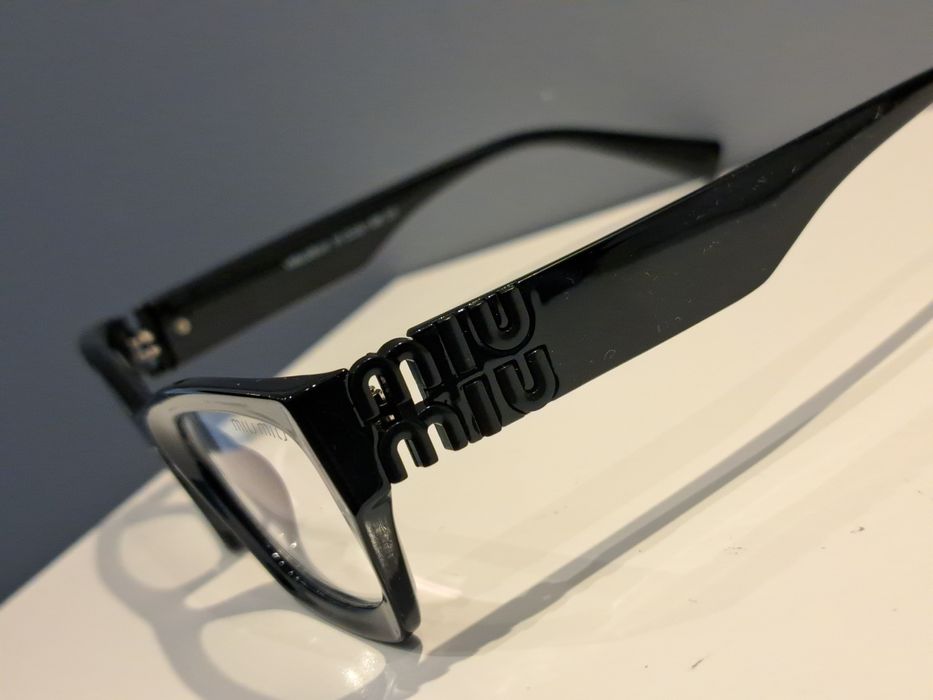 MIU MIU czarne nowe damskie okulary zerówki oprawki korekcyjne