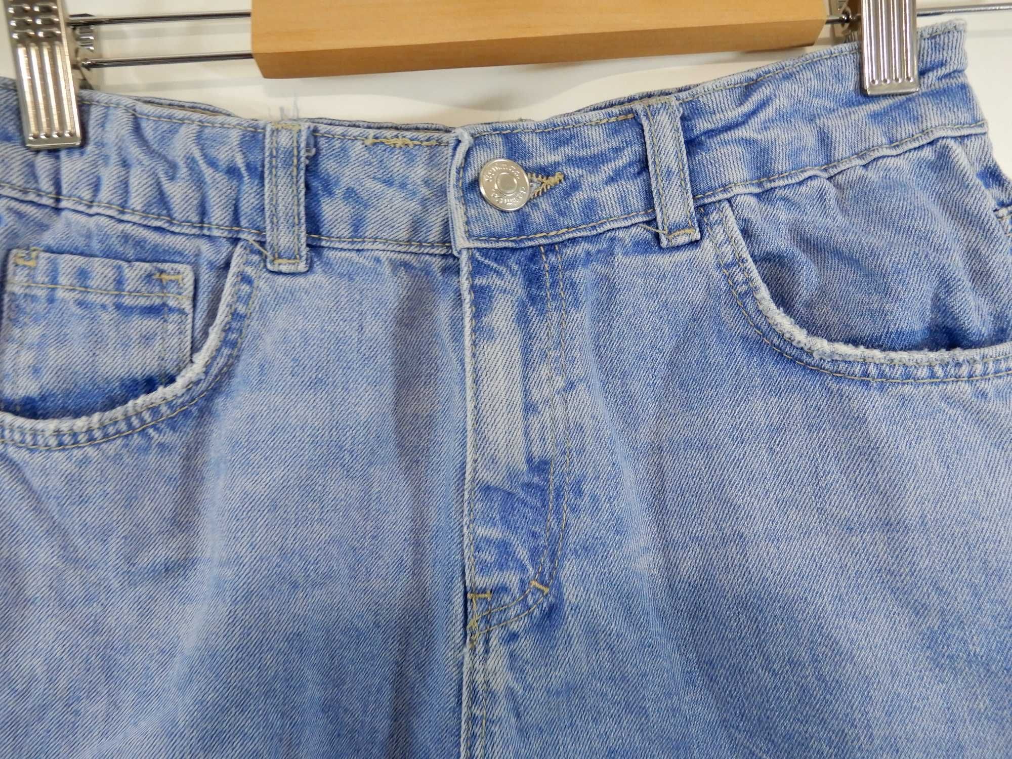 Krótkie spodenki jeansowe dżinsowe niebieskie Denim 152