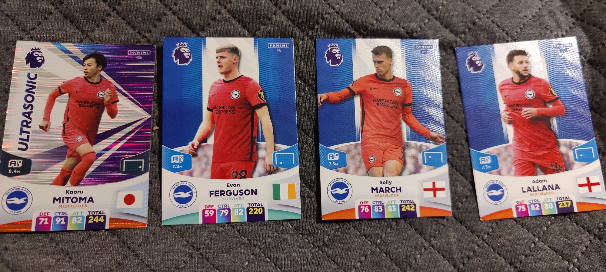 Karty piłkarskie Premier League Brighton & Hove Albion