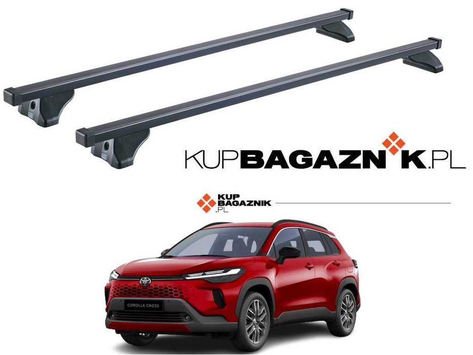 Bagażnik Dachowy TOYOTA Corolla Cross 2021 do 2025 bazow belki relingi