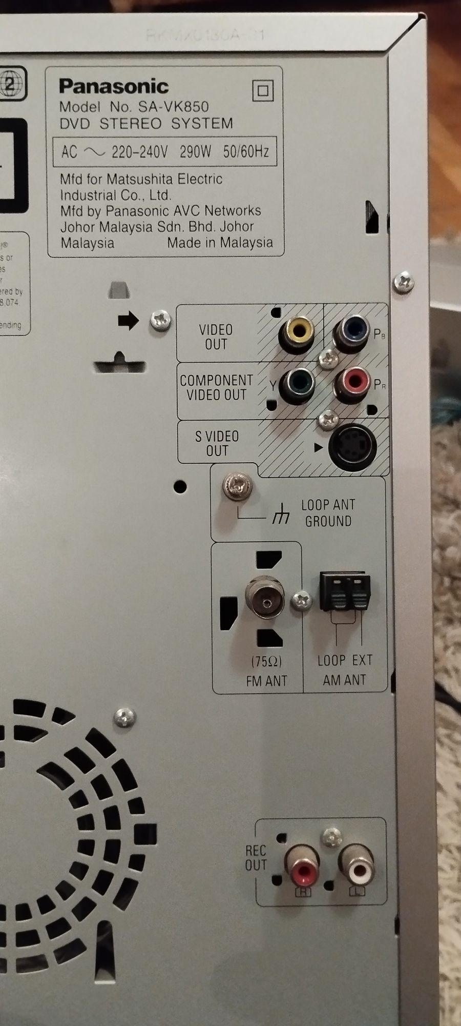 Музичний центр 5+1 Panasonic SA-VK850