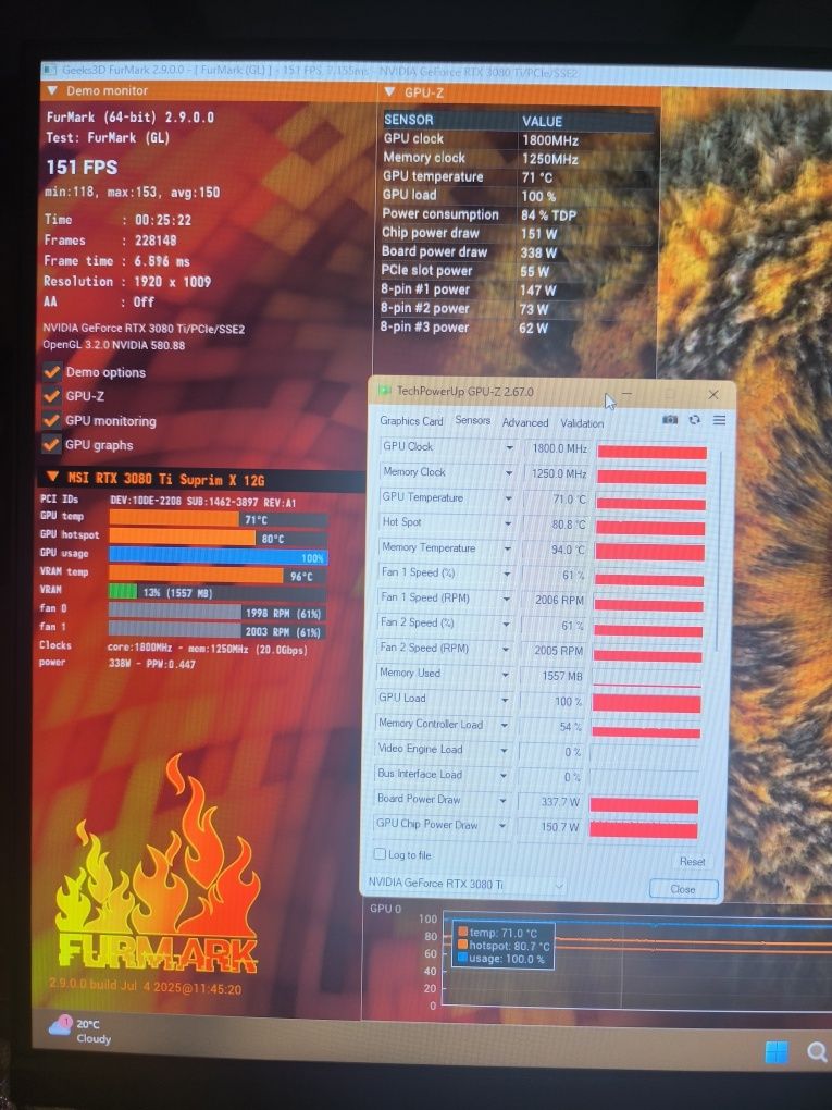 RTX 3080 Ti SUPRIM X 12G (LHR)