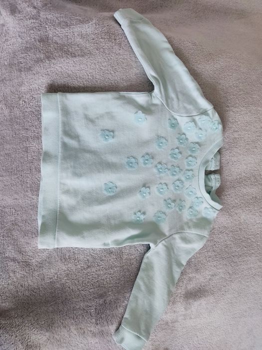 Sweter sweterek rozm 68 F&F Kwiatki