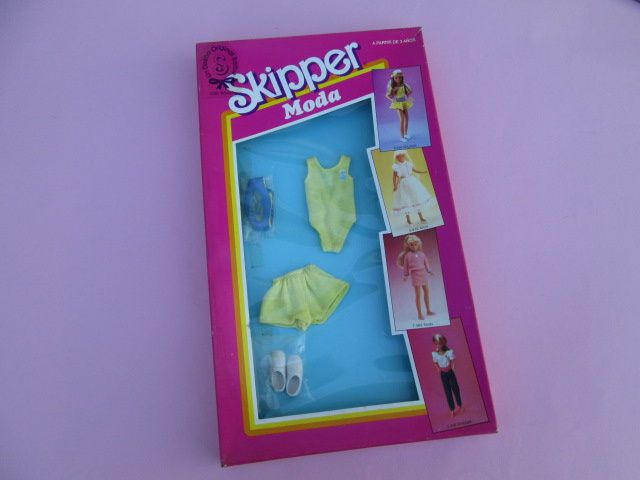 Conjunto Roupa Boneca Skipper Moda Modelo Squash Mattel Spain 1986 Nov