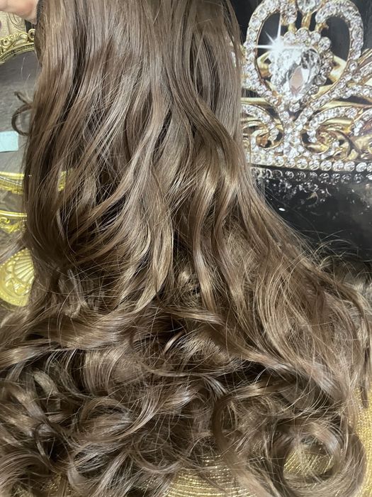 Шиньон хвіст накладний , хвіст на крабе 60 см, волосы термостойкие