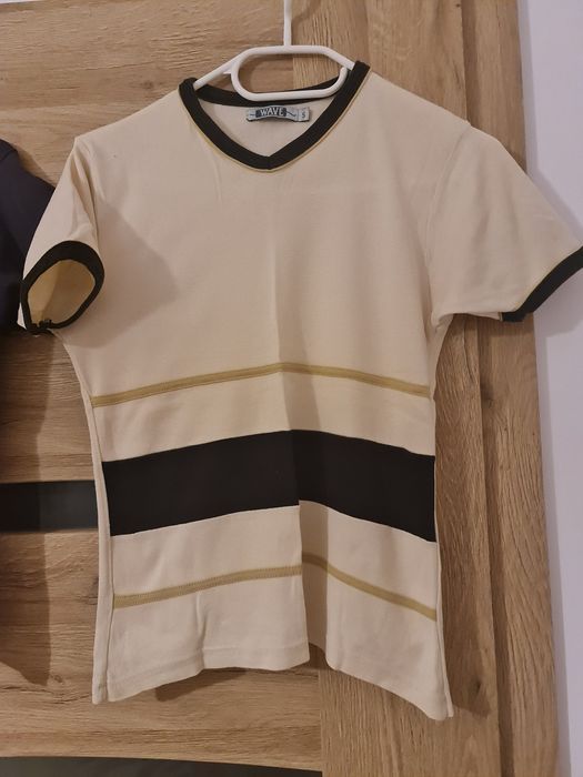 3 bluzki koszulki t-shirt S 36 krótki rękaw