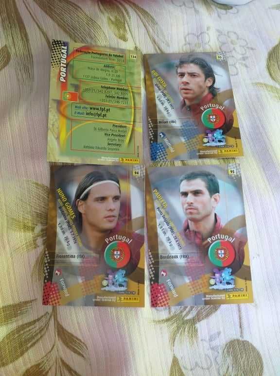 Cards Portugal 2002 + Euro 2020 - Panini