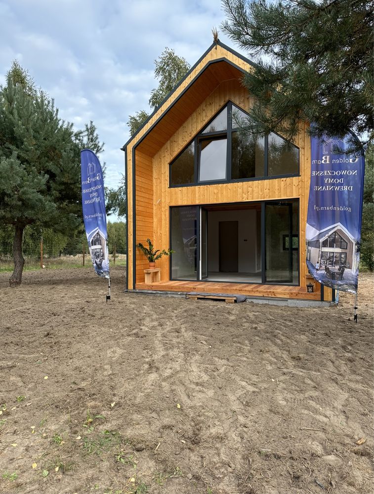 Nowoczesna Stodoła / Domek drewniany / dom z drewna / 35m2 /Całoroczny