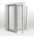Porta janela PVC 150x200CM Oscilobatente Vidro Duplo Cando