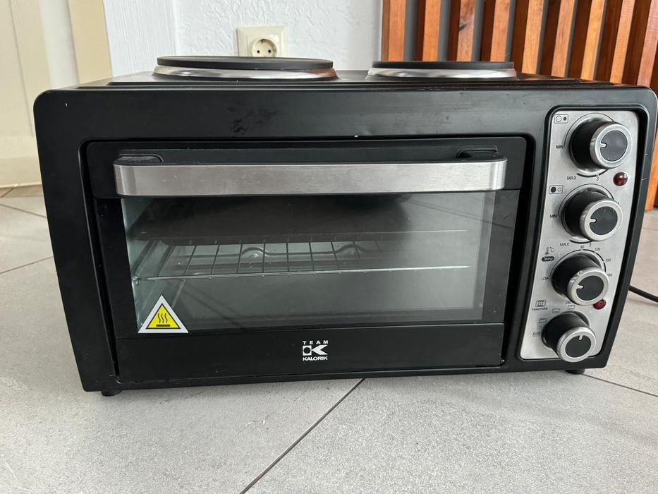 Міні-піч з двома конфорками — духовка + електроплита 2 в 1