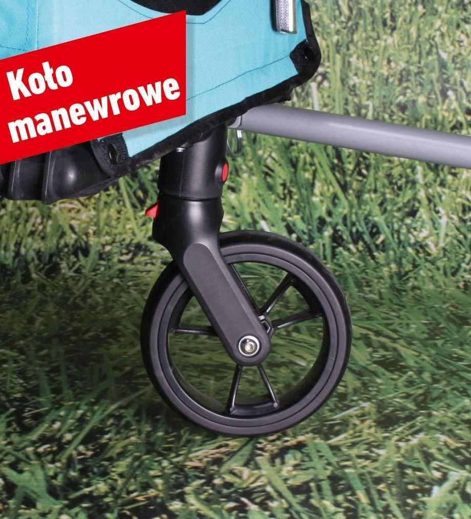 Przyczepka rowerowa dla dzieci Profex Jogger+ lampki gratis NOWA!