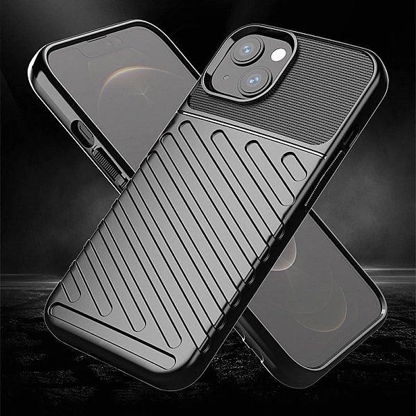 Thunder Case elastyczne pancerne etui pokrowiec iPhone 13 mini niebies