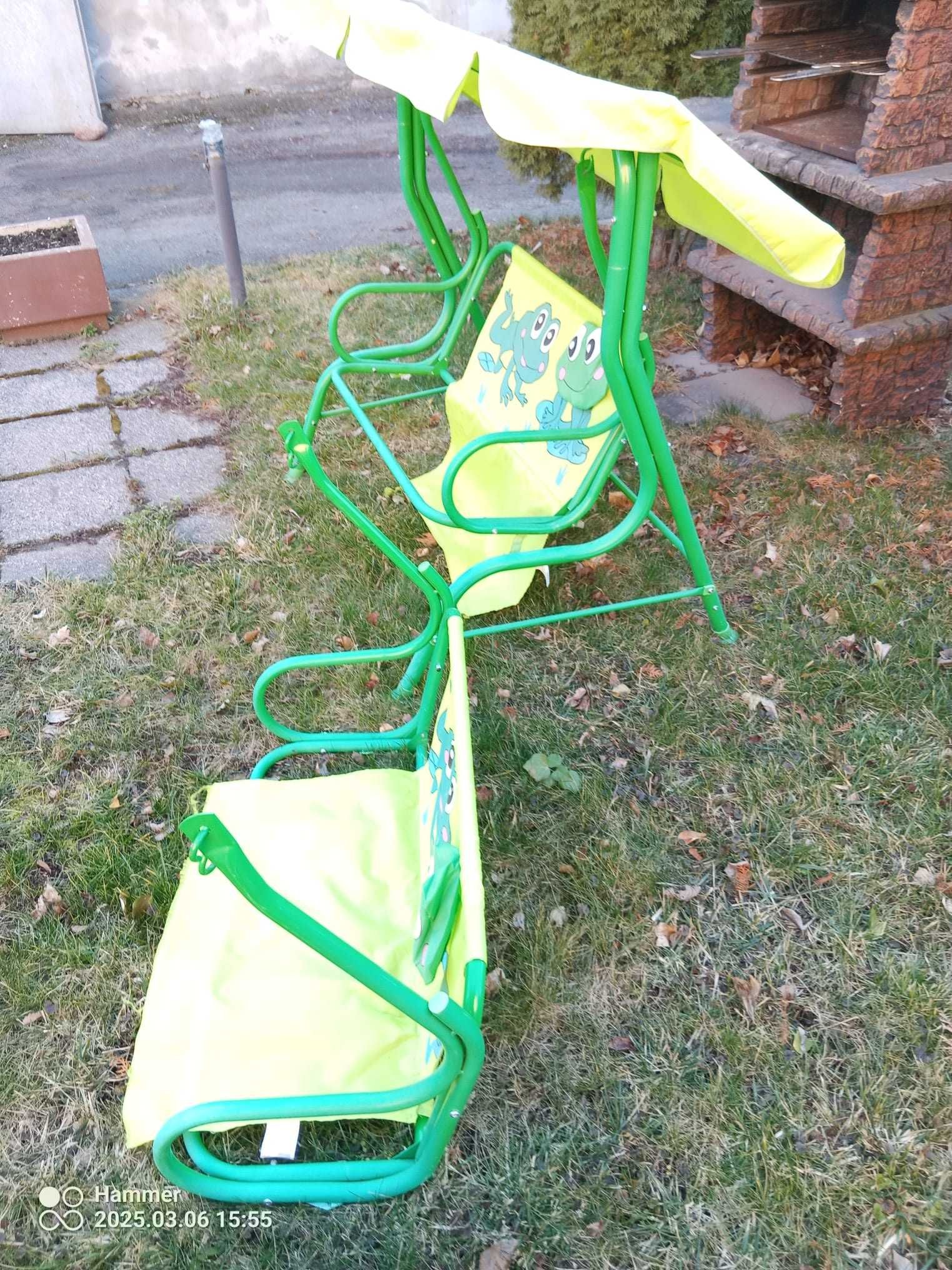 Huśtawka ogrodowa dla dzieci 2 osobowa