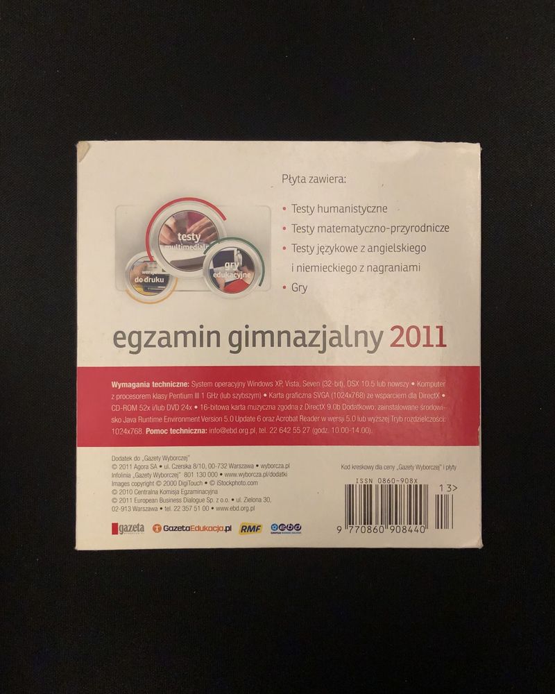 Egzamin gimnazjalny 2011 - płyta CD