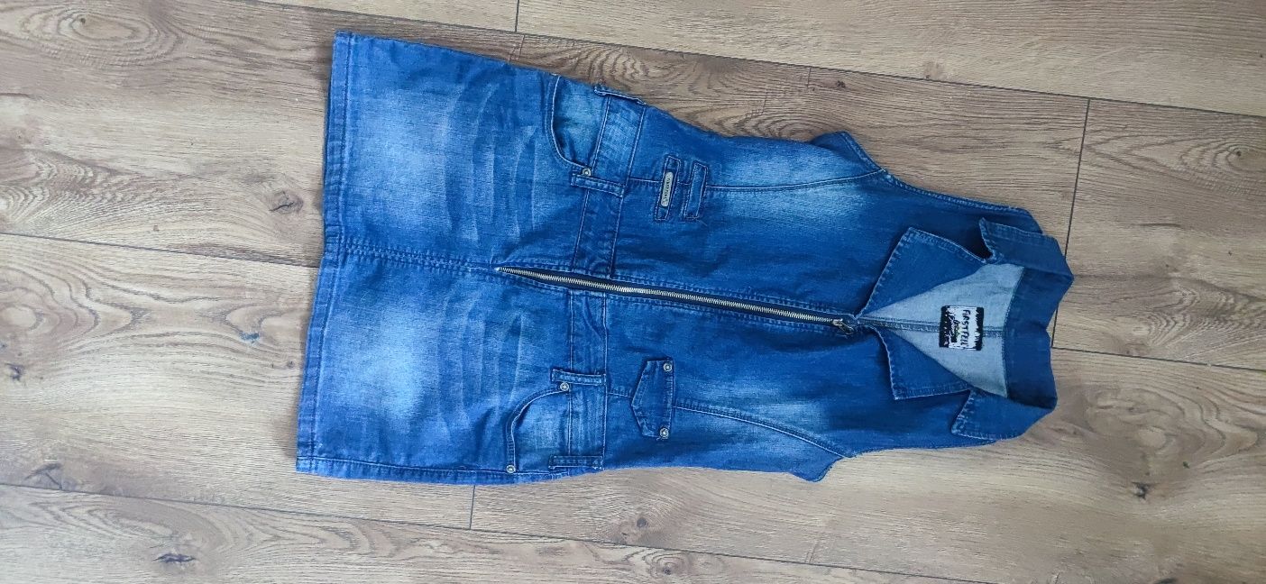 Tunika sukienka jeans xl