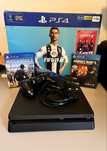 PS4 Slim 1TB + Minecraft + Watch Dogs 2 + pad + ładowarka
