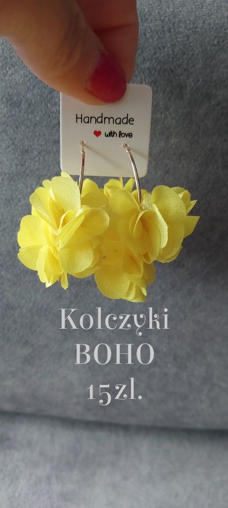 Kolorowe kolczyki Boho