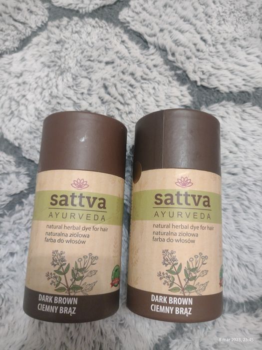 Henna sattwa ayurveda ciemny brąz