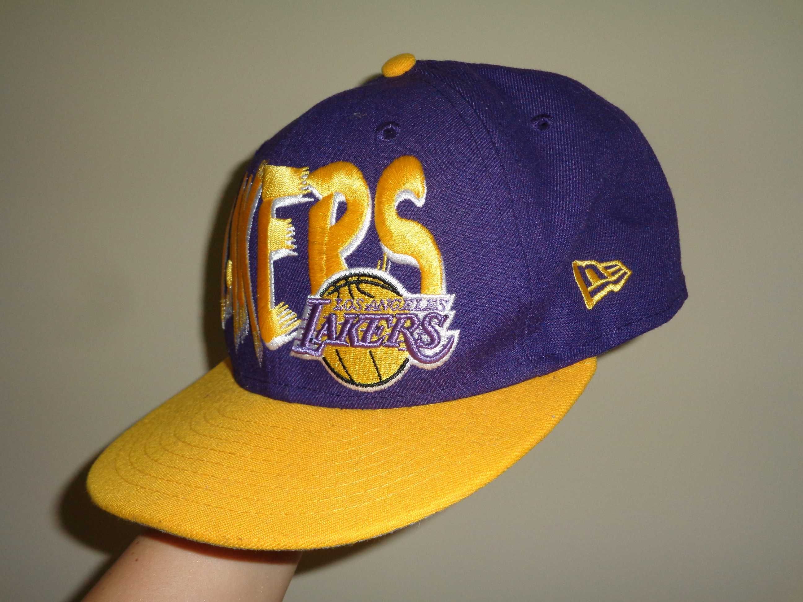 NBA LAKERS Los Angeles NEW ERA Hardwood Classics bejsbolówka r. M-L