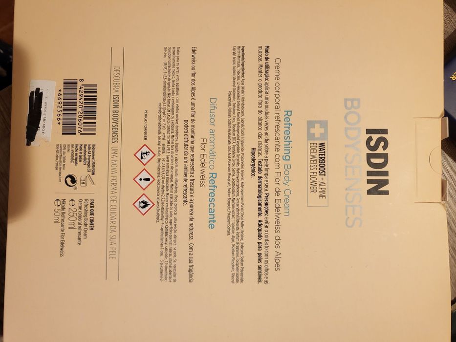 Conjunto de creme hidratante refrescante urgência