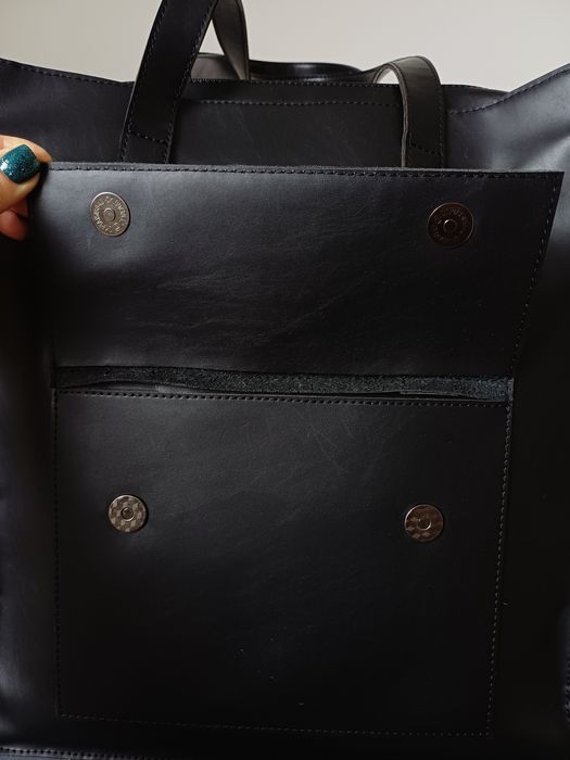 Чорна сумка шопер від HARVEST