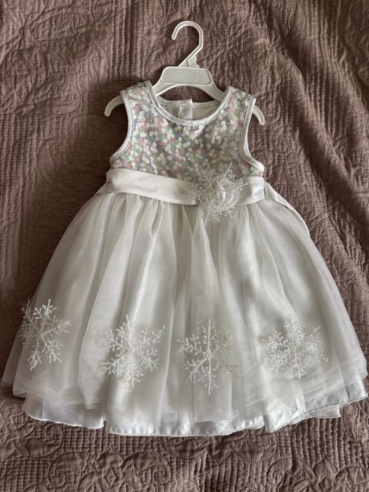 Плаття сніжинка 86-90 см