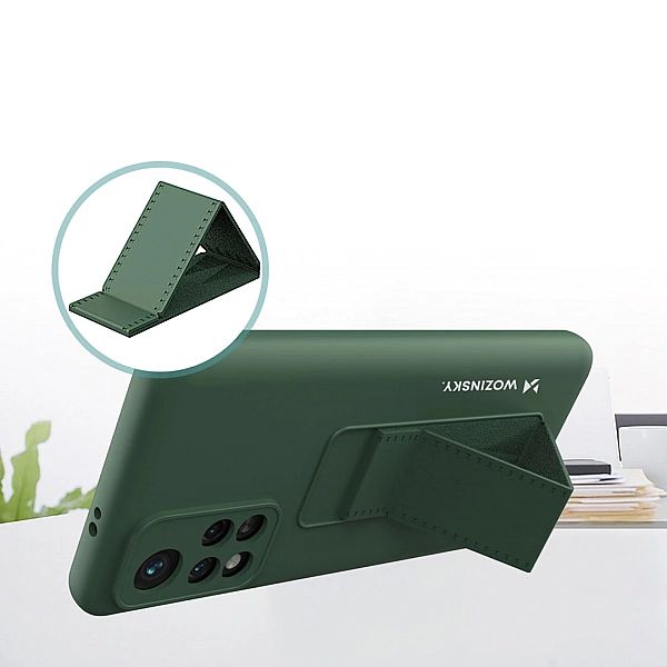 Wozinsky Kickstand Case elastyczne silikonowe etui z podstawką Xiaomi