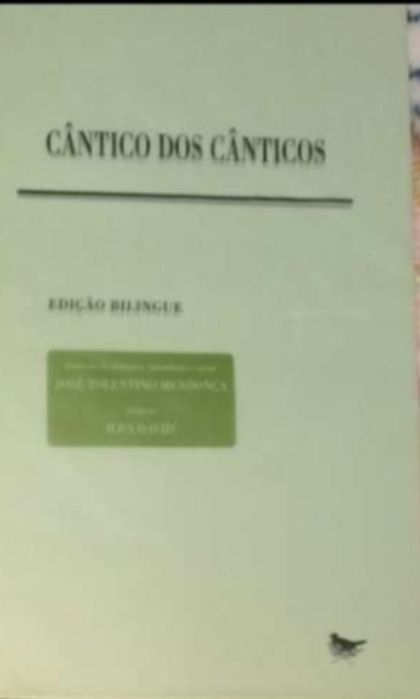 Cântico dos Cânticos José Tolentino de Mendonça