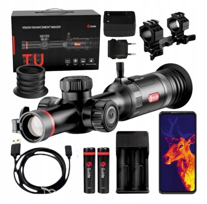 Luneta termowizyjna GUIDE TU425SE 3.0 + ZESTAW + SZYBKI MONTAŻ