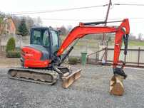 Kubota U48-4 * Koparka Gąsienicowa Kubota U 48  * Zerowy Obrys * 5 Ton * Stan Bardzo Dobry *  * 2013 Rok * Waga 4800 kG * Minikoparka U50 U 55 Midi Koparka *