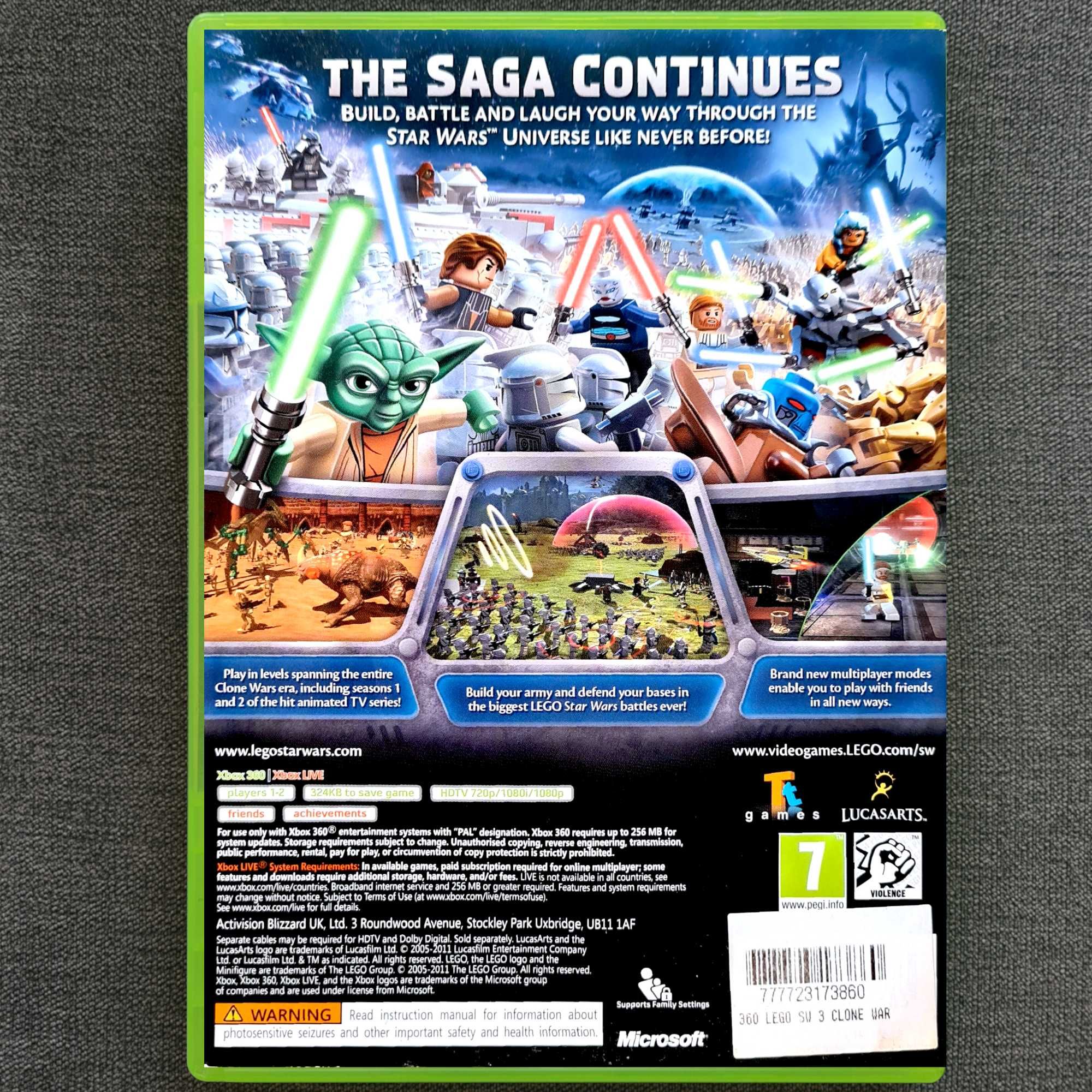 Lego Star Wars III The Clone Wars Xbox 360 Pudełko