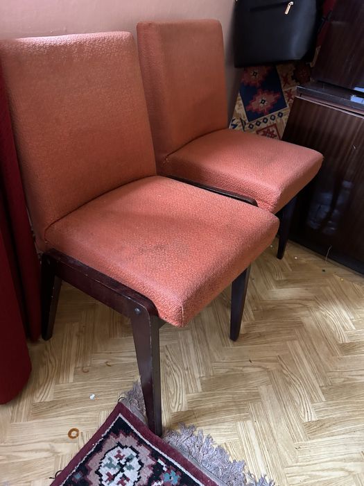 4 krzesla retro vintage PRL