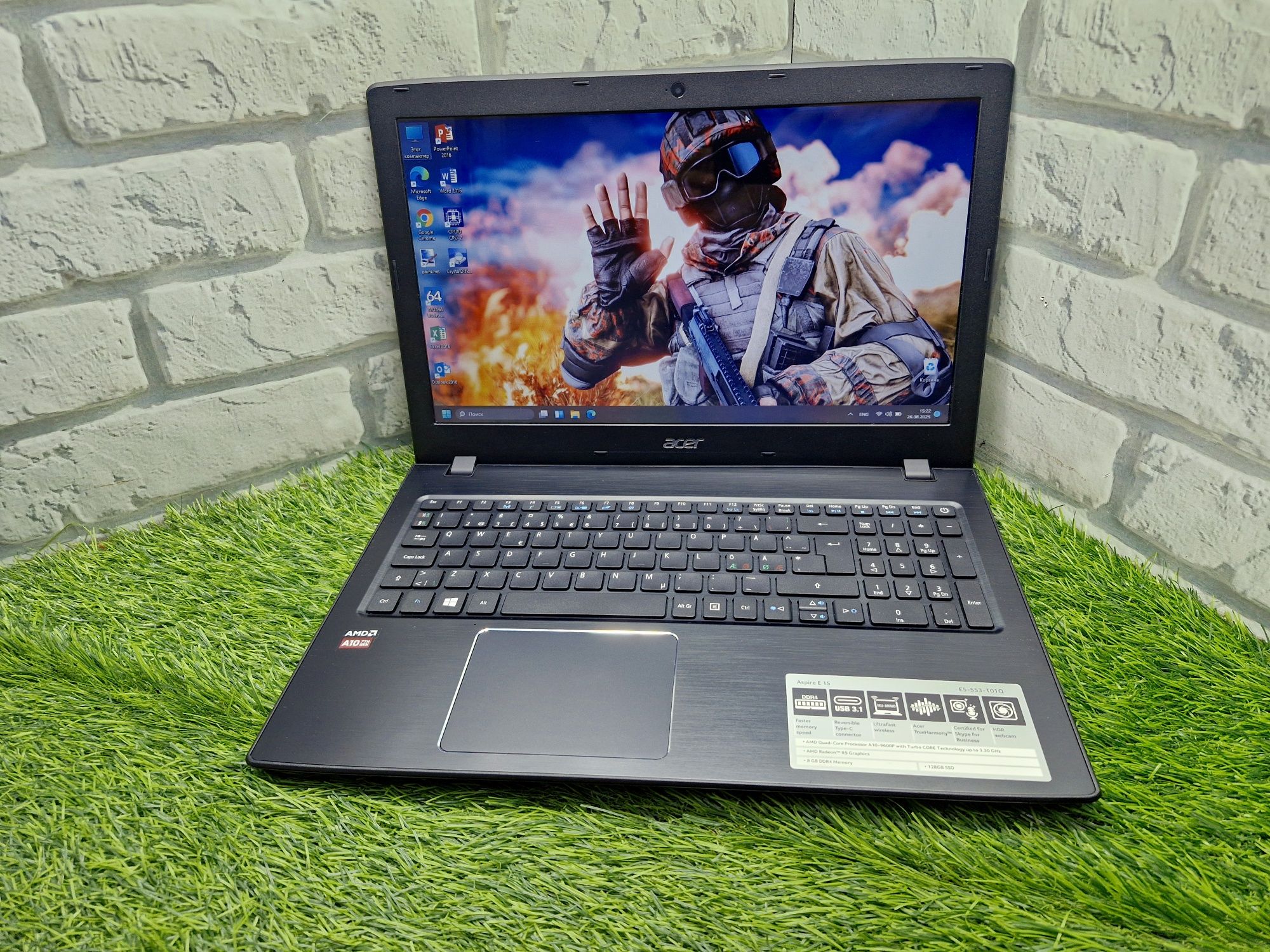 Магазин:Acer E5-533/AMD A10-9600p/8gb/128SSD/Radeon R5 2gb/Ноутбук.