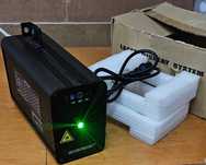 Laser 150-200 mw, kropkujący zielono-czerwony cena 400 zł.