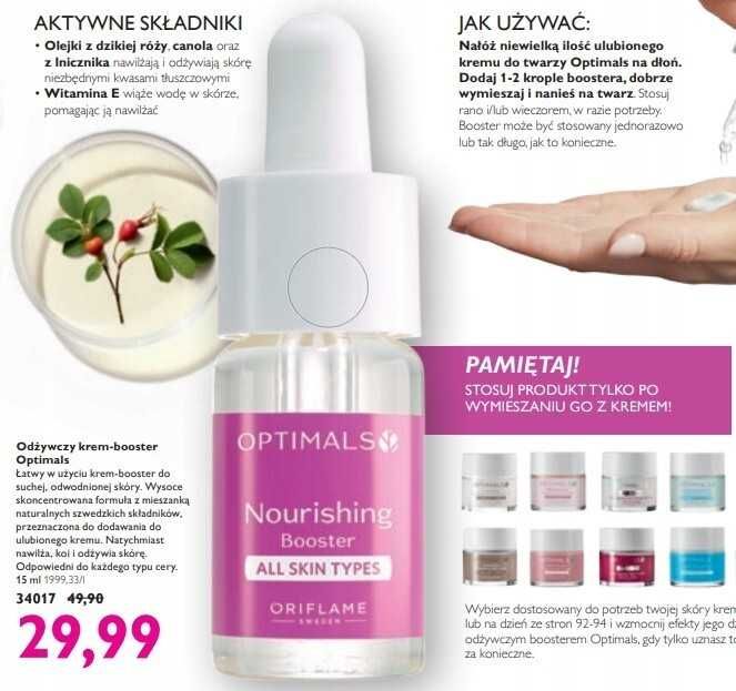 Odżywczy booster Optimals z Oriflame!