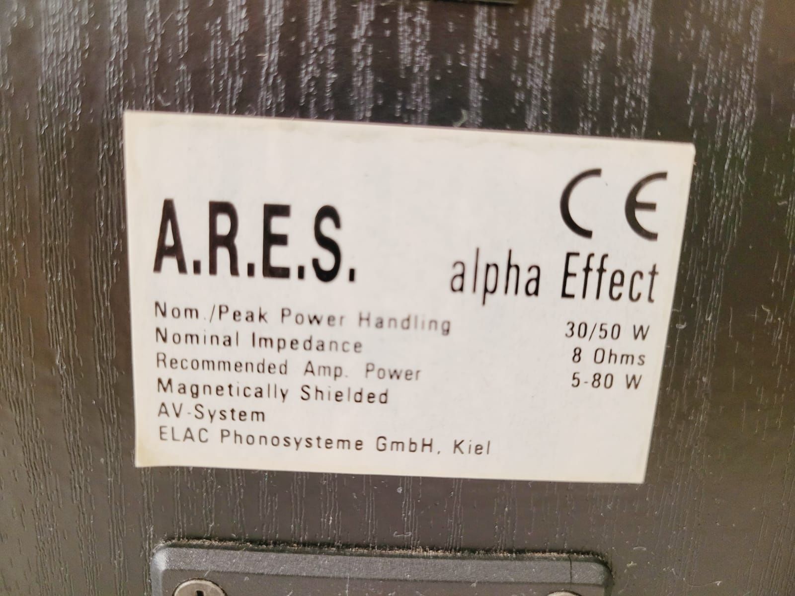 Kolumny A.R.E.S. ARES alpha effect 30/50W 8ohm Kiel monitory jakość