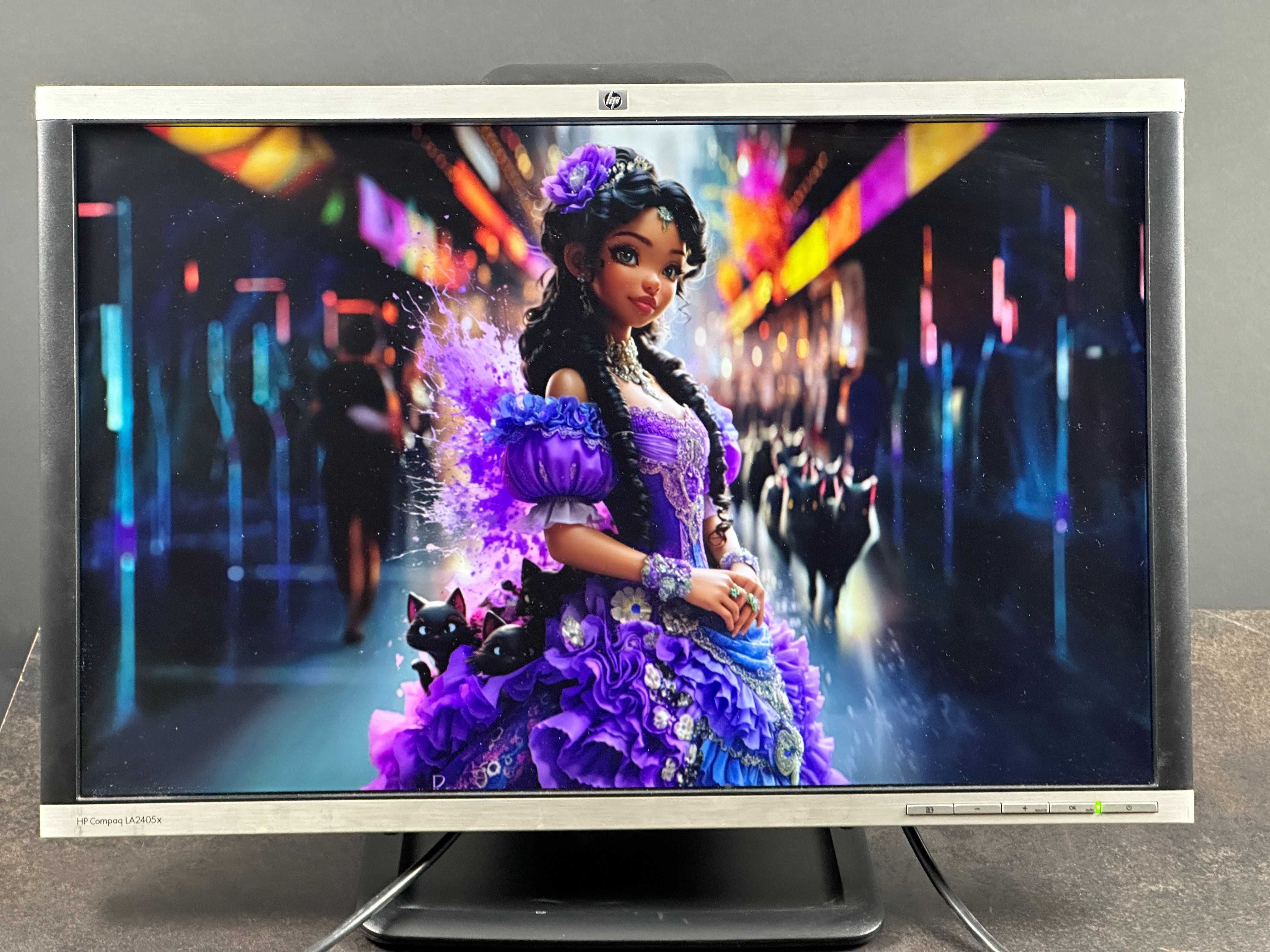 Barwny Mistrz Monitor HP Compaq LA2405x 1920 x 1200 FHD+ 24'' VGA DVI
