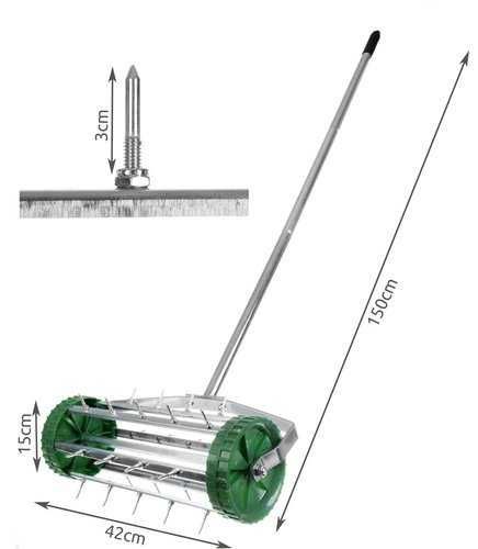 Kultywator - aerator ręczny / obrotowy wertykulator
