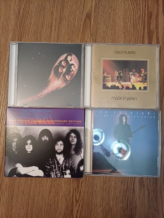 3 CDs Deep Purple e Joe Satriani,
