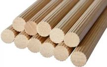 Kołek bukowy drążek ryflowany 100cm bukowe fi 16mm