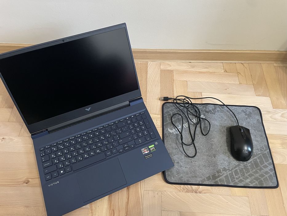 Ноутбук HP Victus 16, 144Hz, 3050ti, 16 ОЗП, 1 TB, Rizen 5 + мишка