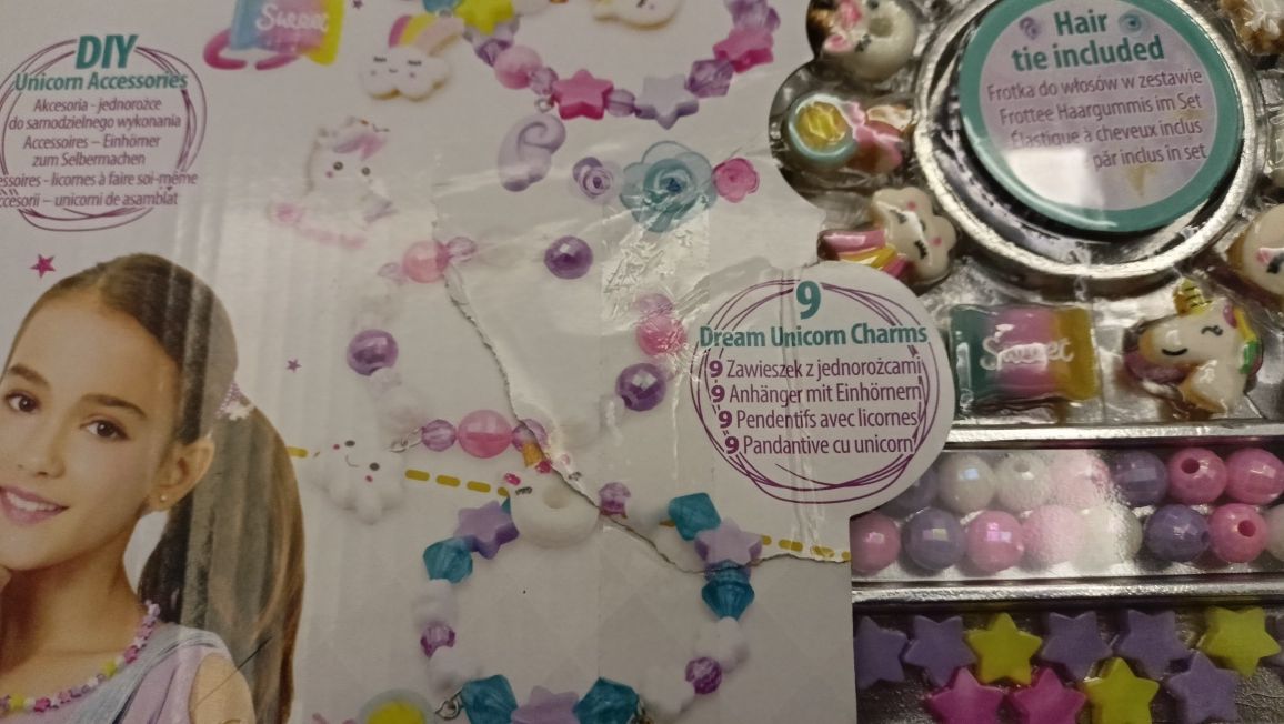 Zestaw do tworzenia biżuterii jednorożec.Smiki,Stylo.Koraliki.Unicorn