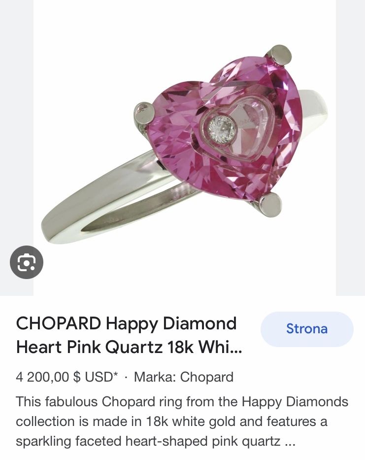 Chopard pierścionek