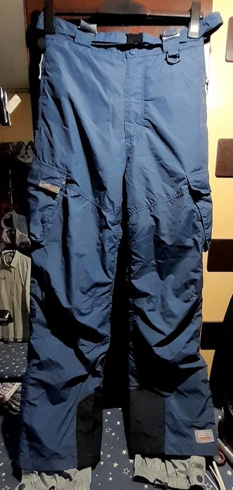 Мужские зимние лыжные штаны на подтяжках,тёплые штаны